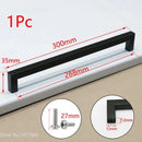 Square Furniture Hardware Black Cabinet Handle Stainless Steel Kitchen Door Knobs Cupboard Wardrobe Drawer Pulls
