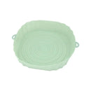 1PC Silicone Air Fryer Basket Oven Mold Baking Tray Pizza Fried Chicken Basket Round Square Reusable Pan Liner Accessories