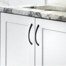 Curved Handles Wardrobe Cabinet Pull Handles Drawer Knobs Zinc Alloy Cupboard Door Handle Furniture Fitting Home Hardware