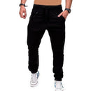 Spring and Autumn Fashion Men's Drawstring Adjustable Pocket Pants New Casual Men's Pants Jogging Slim Fit Striped Clothing