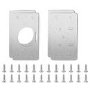 1/5pairs Cabinet Hinge Repair Plate Stainless Steel Kitchen Cabinet Hinges Door Cabinet Hinge Repair Plates Furniture Hinges