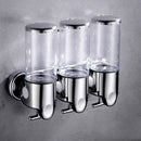 Bathroom Liquid Soap Dispenser Single/double/triple Wall Mount Soap Shampoo Gel Shower Liquid Container for Bathroom Accessories
