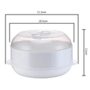 Microwave Steamer Heating Steamer Veggies Fish Grade /2/3 Tiers for Home Kitchen Microwave Steaming Dish Lid Cooking Pot Cooker