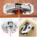 90 Degree Steel Cabinet Hinges 3 Inch Hinge Cabinet No-Drilling HoleHydraulic Buffer Hinge Kitchen Cabinet Cupboard Hinges