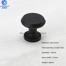 Space Aluminum Single Hole Handle Modern Wardrobe Drawer Round Knob Silver/black/gold Kitchen Cabinet Furniture Small Handle