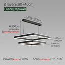 Living room lamp dining bedroom chandelier Nordic modern minimalist 2022 new light luxury square chandelier LED lamp suspendu