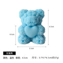 1PC 3D Rose Bear Aromatherapy Candles for Home Decoration Lovely Scented Candles Photography Props Festival Home Decor Ornaments