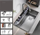 Creative Smart Kitchen Sinks for Apartments Modern Metal Multi-functional Sinks Luxury Household Kitchen Sinks for Rental Houses