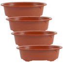 4 Pcs Flower Pots Outdoor Plants Plastic Home Bonsai Indoor Planter Flowerpots Cactus Succulent Planting Household Large