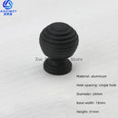 Space Aluminum Single Hole Handle Modern Wardrobe Drawer Round Knob Silver/black/gold Kitchen Cabinet Furniture Small Handle