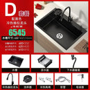 Stainless Steel Kitchen Sinks Black Nano Large Single Tank Countertop Basin Home Kitchen Vegetable Sink 304 Thickened Wash Basin