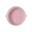 Reusable Air Fryer Silicone Tray Mold For Easy Cleaning Suitable For Round Pizza Grill Pan Mats Air Fryer Baking Accessories