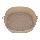 1PC Reusable Silicone Air Fryer Basket Oven Mold Baking Tray Pizza Fried Chicken Basket Round Square Pan Liner Accessories