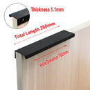 Cabinet Pulls Drawer Knobs  Black Silver Orange Gold Hidden  Handles Stainless Steel  Kitchen Cupboard Furniture Hardware