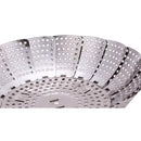 Multifunctional Steamer Plate Disk, Stainless Steel, Silver Magic, Retractable, Folding, Steaming Fruit
