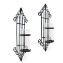 Wall Mounted Candle Holder Metal Crystal Glass Candlestick For Home Decoration Bar Party Christmas Living Room Decor New Arrival