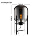 Nordic Minimalist Luxurious Glass Led Floor Lamp Designer Bedroom Bedside Table Light High-end Living Room Decoration Lighting