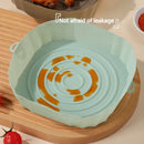 Air Fryer Silicone Basket Silicone Mold Airfryer Oven Baking Tray Pizza Fried Chicken Basket Reusable Pan Liner Accessories