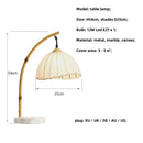 Foyer Wabi Sabi Canvas Shades Led Floor Lamp Nordic Bamboo Design Metal Floor Light Nordic Minimalism Living Room Lustre Lamp