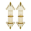 Wall Mounted Candle Holder Metal Crystal Glass Candlestick For Home Decoration Bar Party Christmas Living Room Decor New Arrival