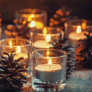 Box of 10 Scentless Smokeless Tealight Candles with 2.5 Hours of Extended Burn Time White 10 Count Birthday Party Decorations