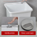 Home Plastic Kitchen Sinks Outdoor Balcony Laundry Pool Modern Simple Dishwashing Sink Floor-standing Single Slot with Bracket