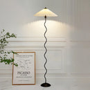 French Cream Floor Lamp Japanese Retro Living Room Bedroom Study Floors Table Light Nordic Vertical Bedside Atmosphere Lamps