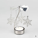 Metal Candlesticks For Candles Modern Room Decor Silver Carousel Candle Tea Light Holder Damper Home Decoration Valentine's Gift