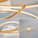 Smart Home Alexa Modern led Ceiling Lights for living room bedroom study room Matte black or Gold finished Ceiling Lamp fixtures