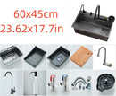 304 stainless steel kitchen sink, single sink kitchen sink, waterfall faucet, manufacturer's lowest price
