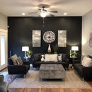 Black Silk Wallpaper Embossed Self Adhesive Wallpaper Removable Vinyl Black Peel and Stick Wallpaper Waterproof Furniture Decor