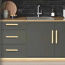 Luxury Black Kitchen Cabinet Handles Gold Door Dressers Wardrobe Closet Drawer Knobs Silver Closet Furniture Decoration Pulls