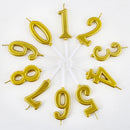 New Gold Digital Candle Birthday Number Cake Candle Drop Ship 0 1 2 3 4 5 6 7 8 9 Cake Girls Boys Baby Party Supplies Decoration