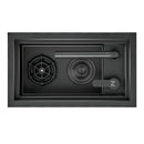 Kitchen Sink Small Single Slot Invisible Basin High Pressure Cup Washer Double Layer Drainage Cover Plate Lift Type Faucet