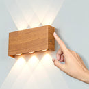 LED Wall Sconces Modern RGB Outdoor Lamp, White Up Down Wall Mount Lights for Living Room Hallway Bedroom Decor
