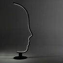 Designer Human Face Led Floor Lamp Black Adjustable for Living Room Bedroom Bedside Standing Home Decor Indoor Lighting Fixtures