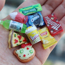 1:6 Miniature Dollhouse Food Supermarket Mini Snack Simulation Cake Wine Drink for Blyth BJD Doll Kitchen Accessories Toy