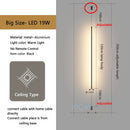 Modern Long Floor Lamps for Living Room Bedroom Bedside Lighting Long Line Floor Light EU Plug AC 220V Black Indoor Suspension