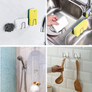 Kitchen Sponges Holder Stainless Steel Sink Shelf Adhesive Holders Drain Drying Rack Wall Hooks Accessories Storage Organizer