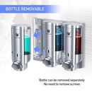 Wall Soap Liquid Dispenser No Drill Bathroom Shampoo and Conditioner Bottle Kitchen Dish Soap Detergent Container 1/2/3*200ML