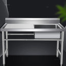 Stainless Steel Kitchen Sinks Washing Sink with Bracket Multifunctional Sinks for Restaurant Commercial Floor Dishwashing Sinks