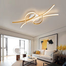 Smart Home Alexa Modern led Ceiling Lights for living room bedroom study room Matte black or Gold finished Ceiling Lamp fixtures