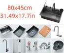 304 stainless steel kitchen sink, single sink kitchen sink, waterfall faucet, manufacturer's lowest price