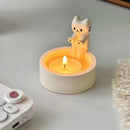 Cat Warming Paws Candle Holder Creative Cute Scented Light Holder Durable High Tempe Resistant Cat Warming Paws Candle