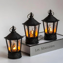 Halloween Led Candle Light Vintage Witch Castle Pumpkin Ghost Hanging LED Lantern Lamp Haloween Party Festival Props Night Light