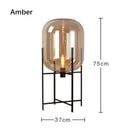 Post-Modern Nordic Glass LED Floor Lamp for Bedside Table Living Room Home Decor Villa Hotel Cafe Standing Light Industrial E27