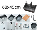Manufacturer's lowest price, stainless steel kitchen sink, single sink kitchen sink, Feiyu Waterfall faucet