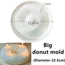 Wave cylindrical candle silicone mold with irregular geometric shape twisted stripes cylindrical candle mold resin gypsum mold