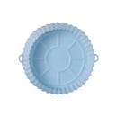 Reusable Air Fryer Silicone Tray Mold For Easy Cleaning Suitable For Round Pizza Grill Pan Mats Air Fryer Baking Accessories