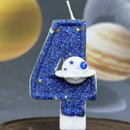 Digital Shaped Birthday Candle Cake Party Planet Universe Decoration Cake Decoration Accessories
